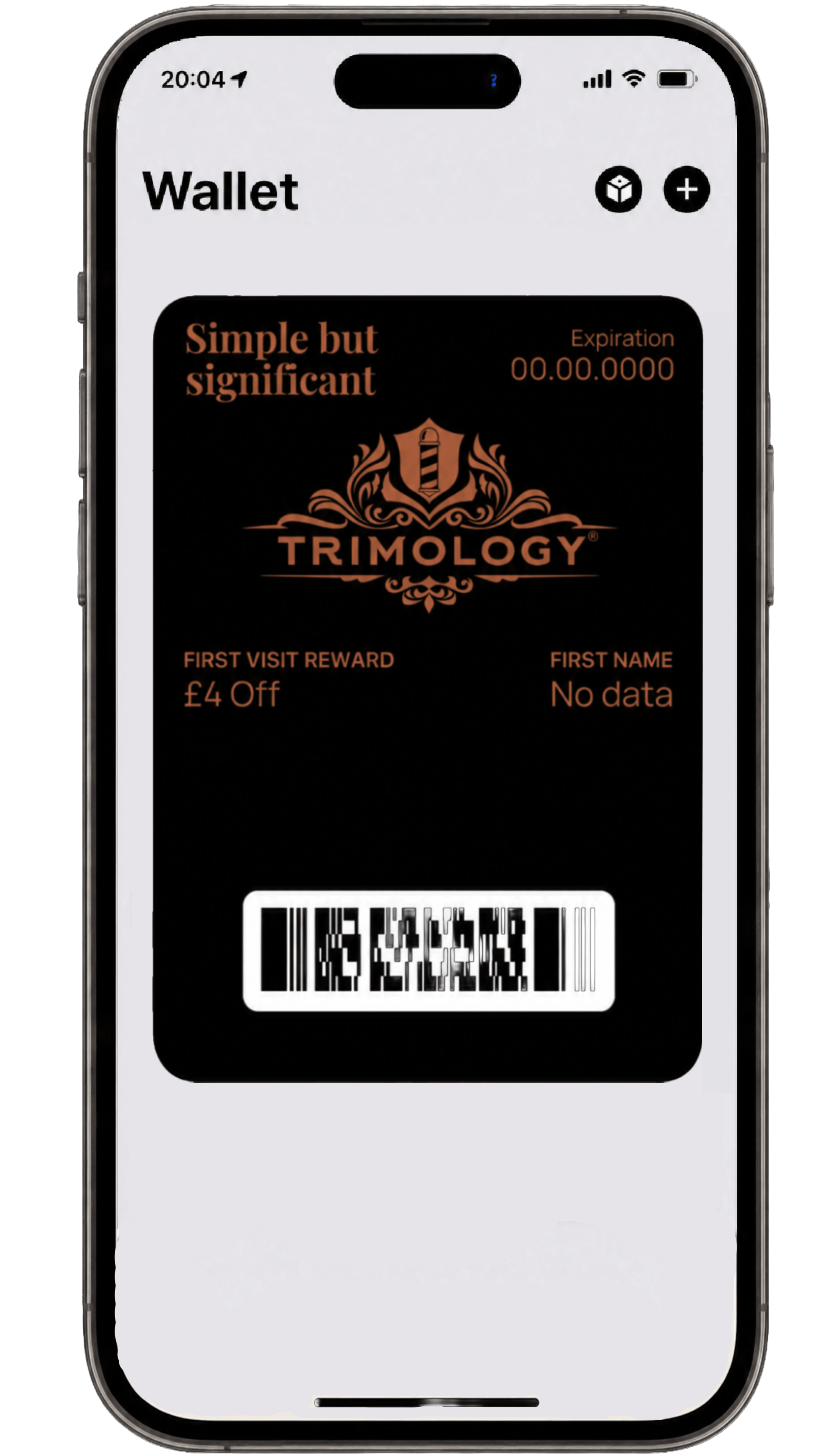 Loyalty card in Apple Wallet